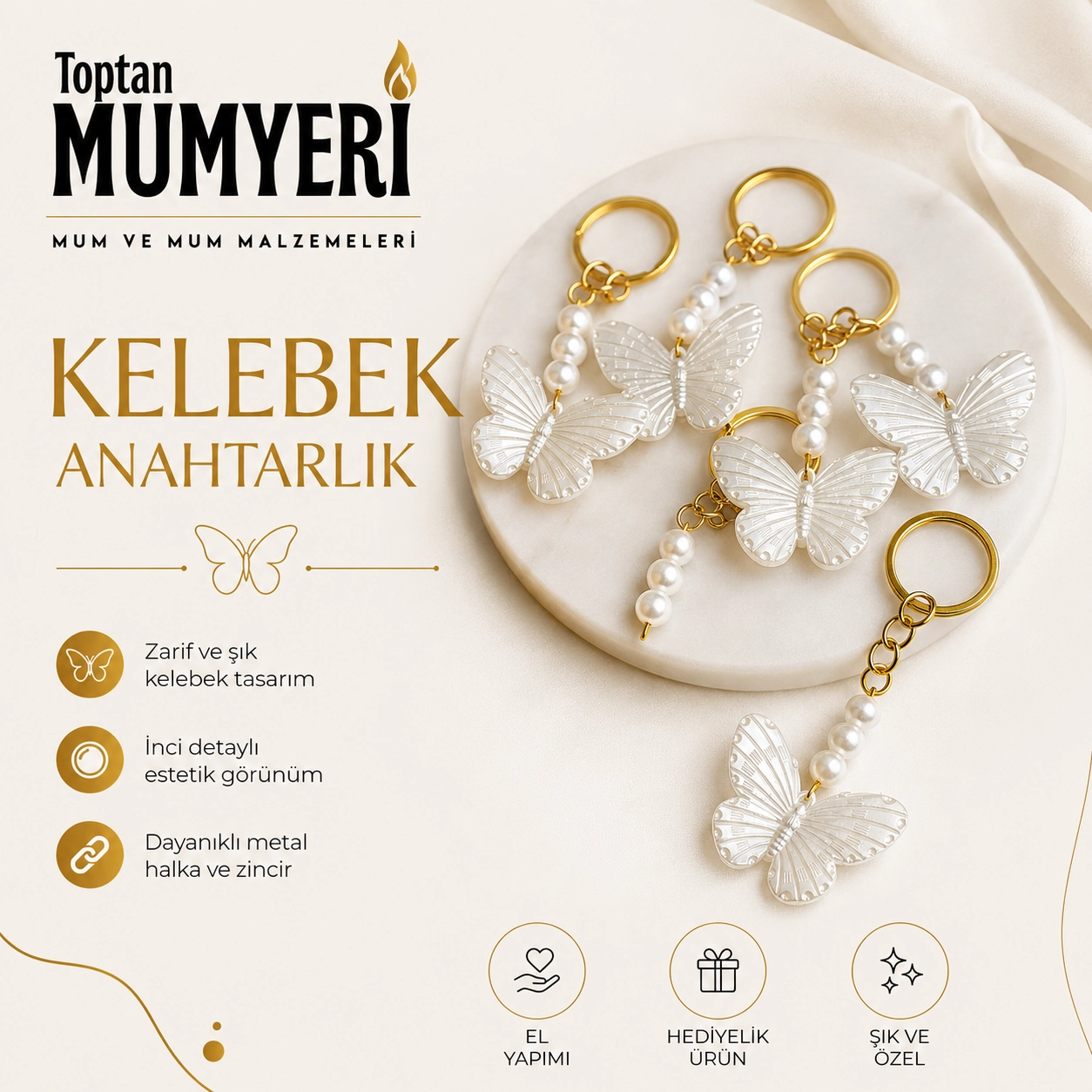 Kelebek Anahtarlık